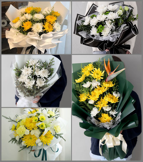山东滨州滨城区秦皇台乡东侯家南村白事花束代送